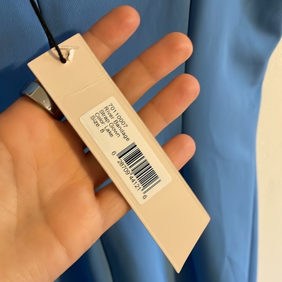 Cushnie Et Ochs The River Bandage Strap‎ Gown Women’s Size 8 Column Twill Blue - Picture 9 of 13